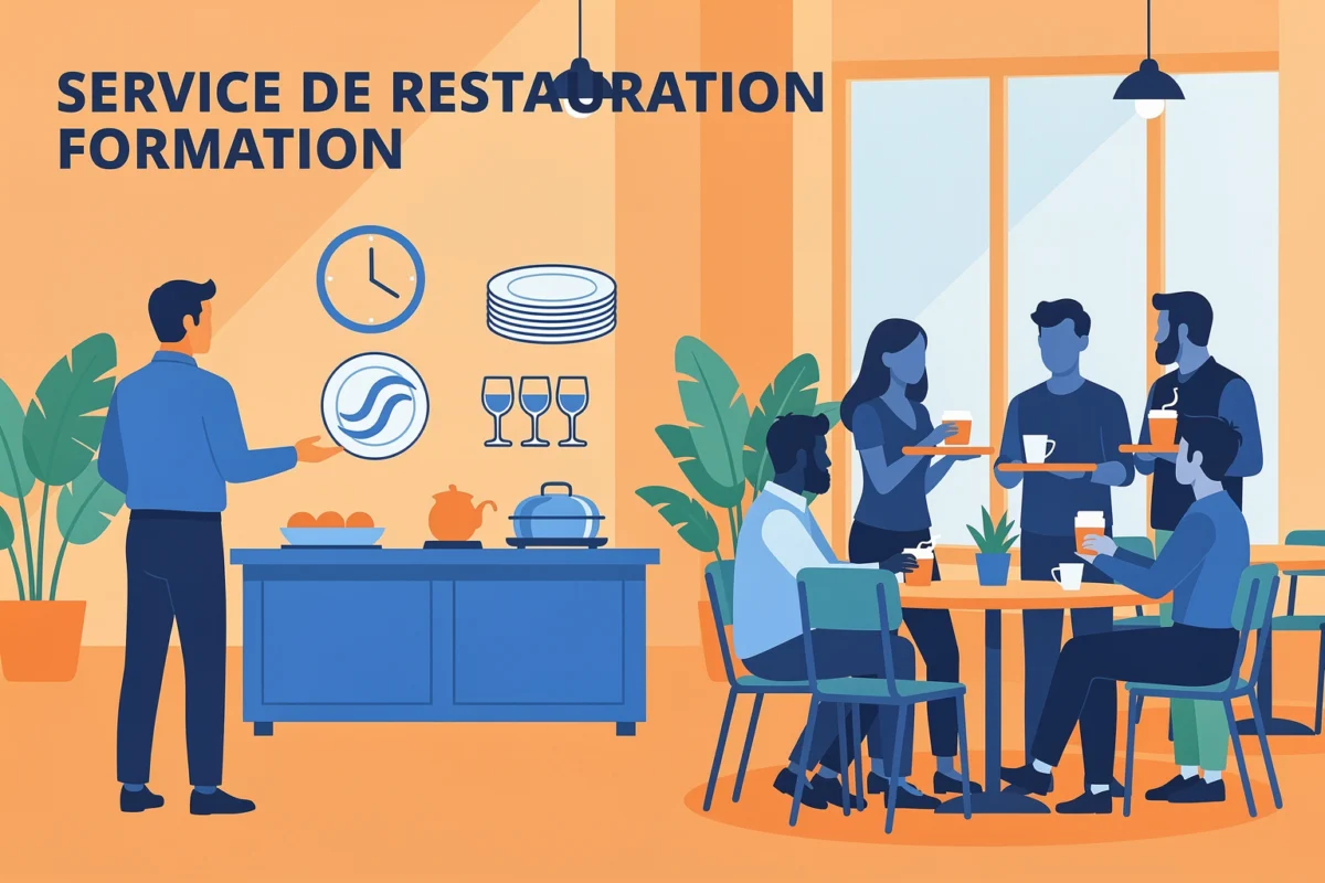 Cadrer votre service de restauration formation : objectifs, publics, contraintes — Illustration — service de restauratio