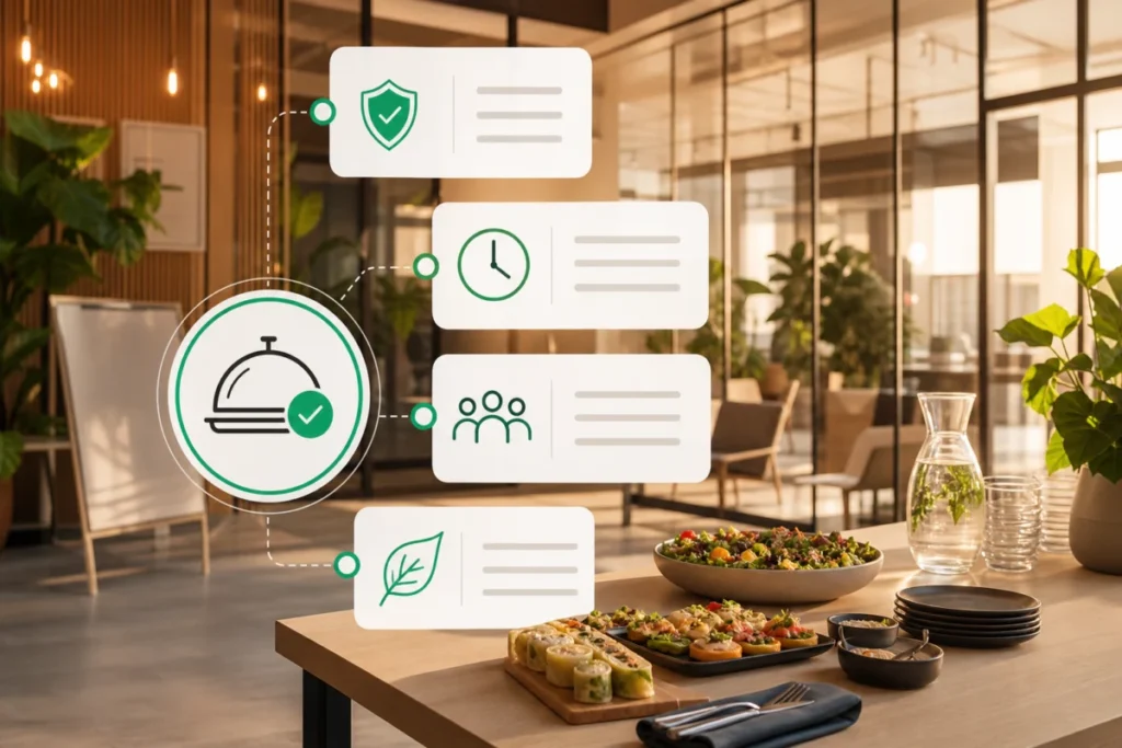 Organiser un service de restauration pour votre formation (sans retards ni risques)