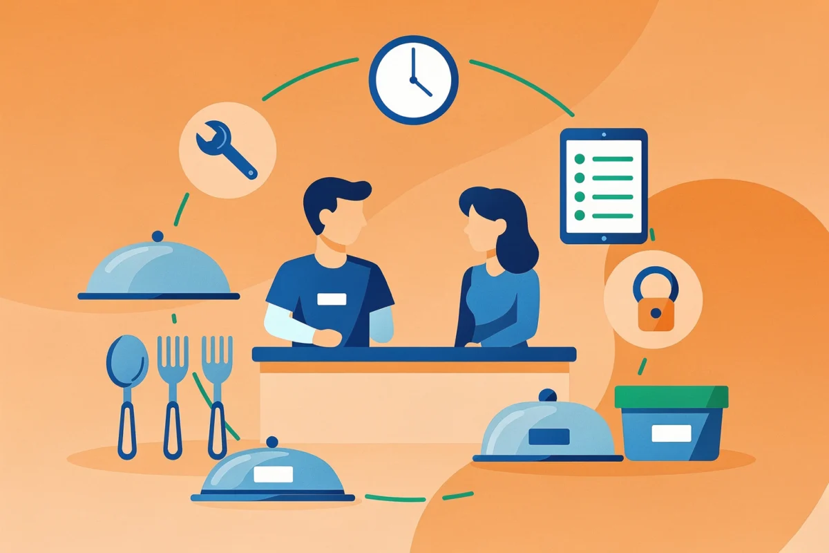 service de restauration formation — Prérequis et préparation : sécuriser le terrain avant de commander